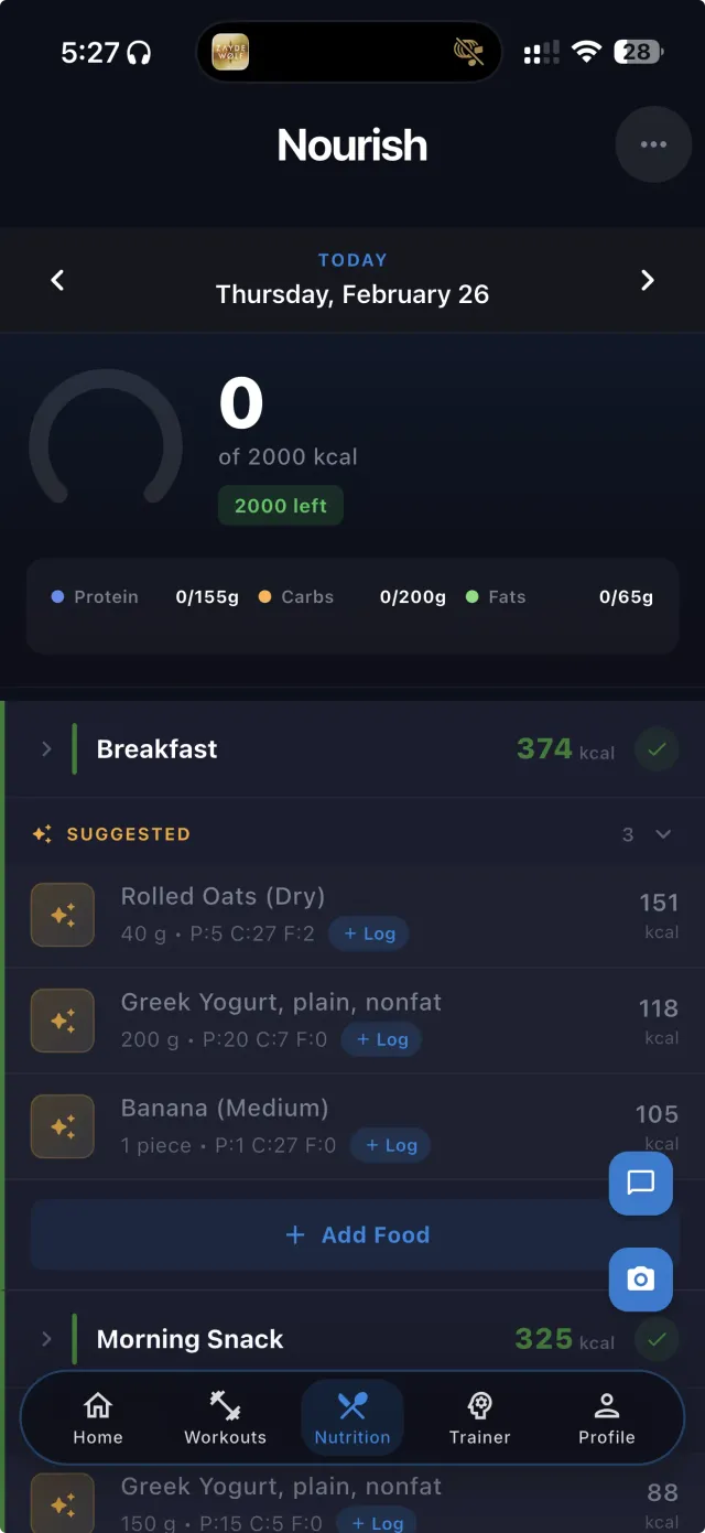 AI Macro Nutrition Plan