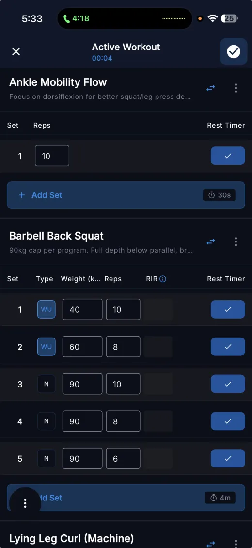 Tabular Logging Mode